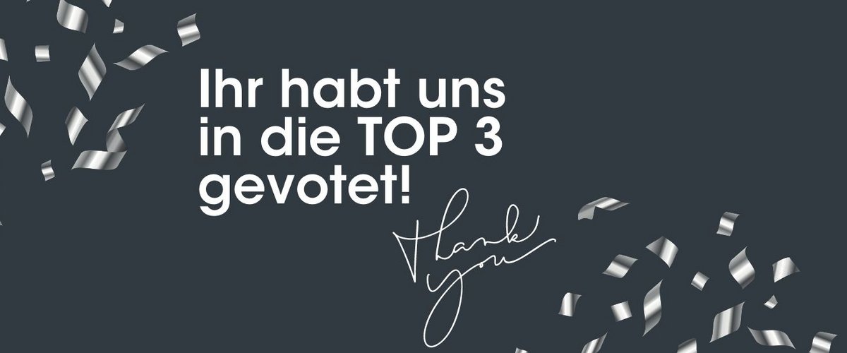 Cookina ist unter den Top-3-Betrieben der moments Awards.